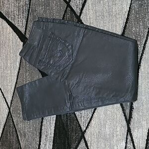 SILVER SNAKESKIN PRINT ALKO SKINNY DENIM JEAN